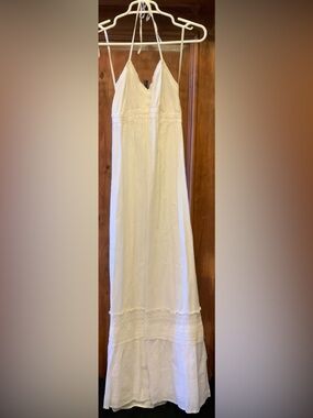 Old Navy White Maxi Dress with Spaghetti Straps